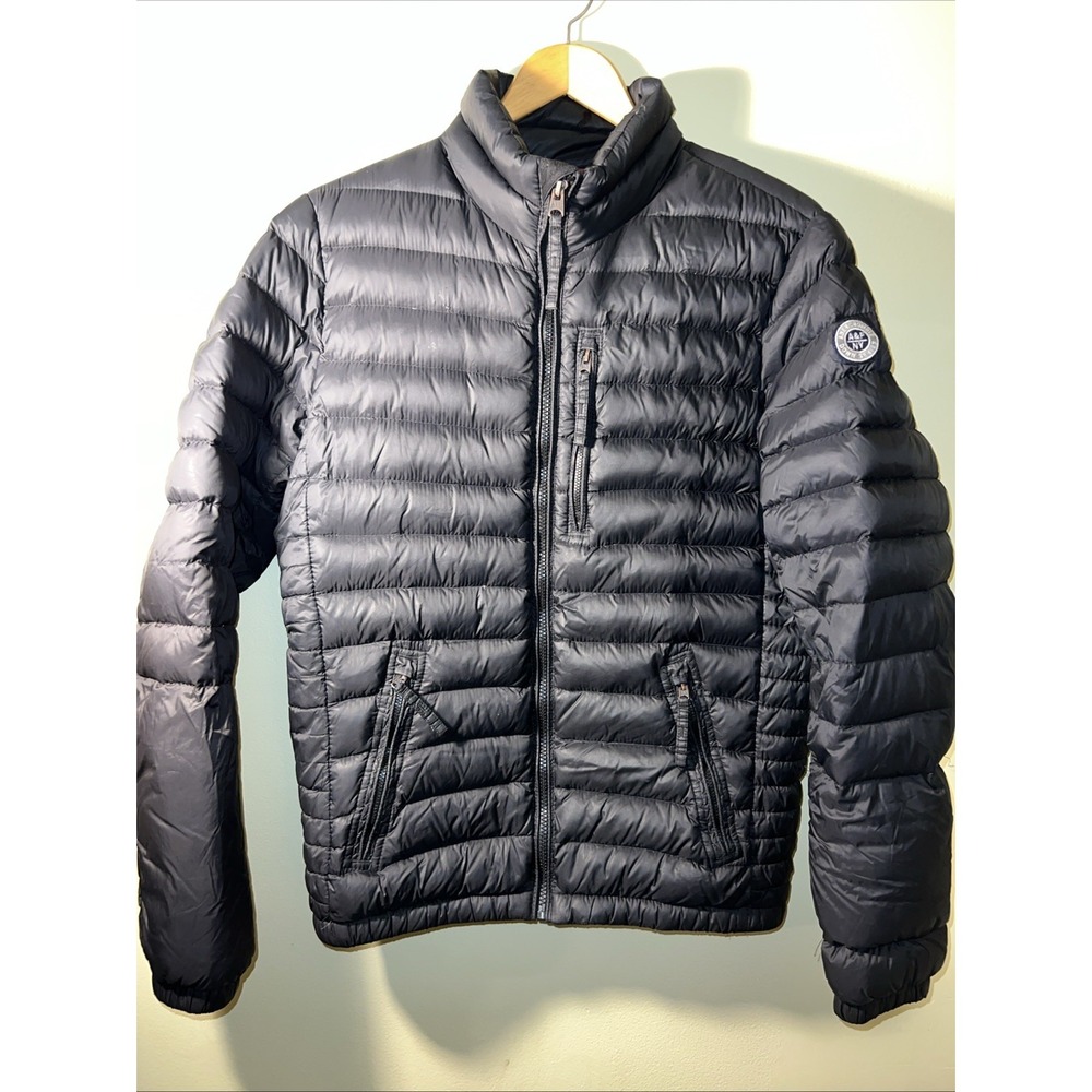 Abercrombie & Fitch Black Down Insulated‎ Lightweight Puffer Jacket Size Small
